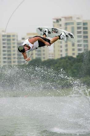 Pro Wakeboarders Danny Harf Chad Sharpe and others travel to places such