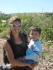 Aline Font and baby